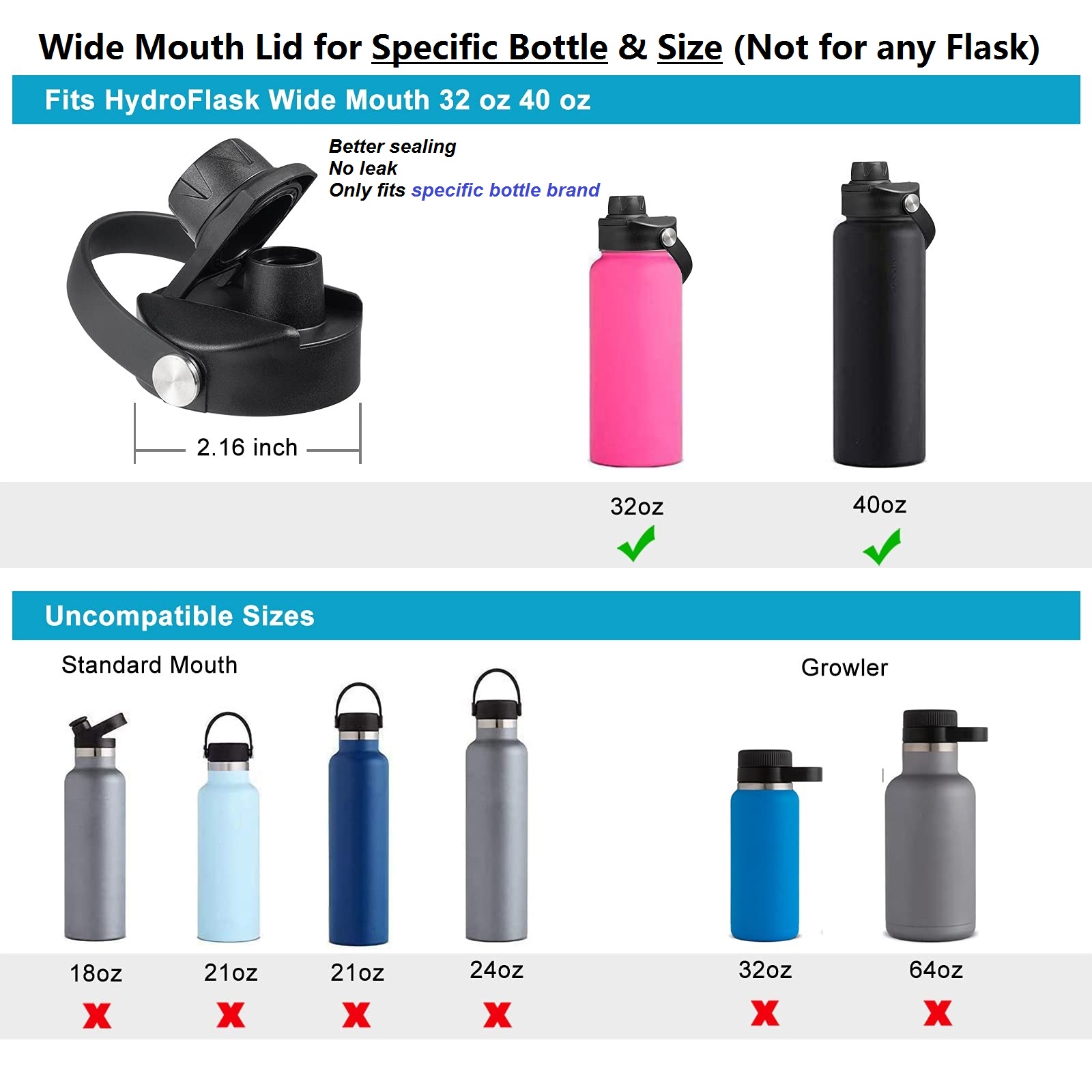 IRON FLASK 40 oz Wide Mouth Water Bottle with Spout Lid